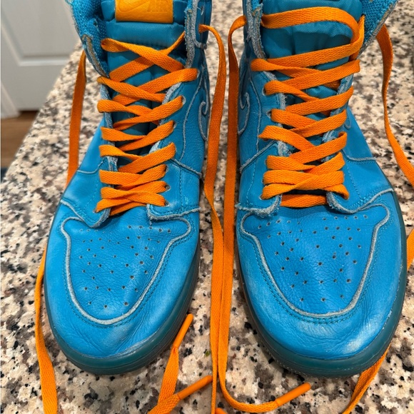 Nike Air Jordan Blue lagoon gatorade Athletic Shoes sneakers size 9.5 - Picture 1 of 8